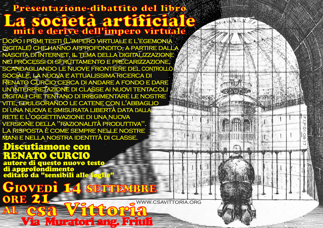 presentazione La società artificiale di Renato Curcio