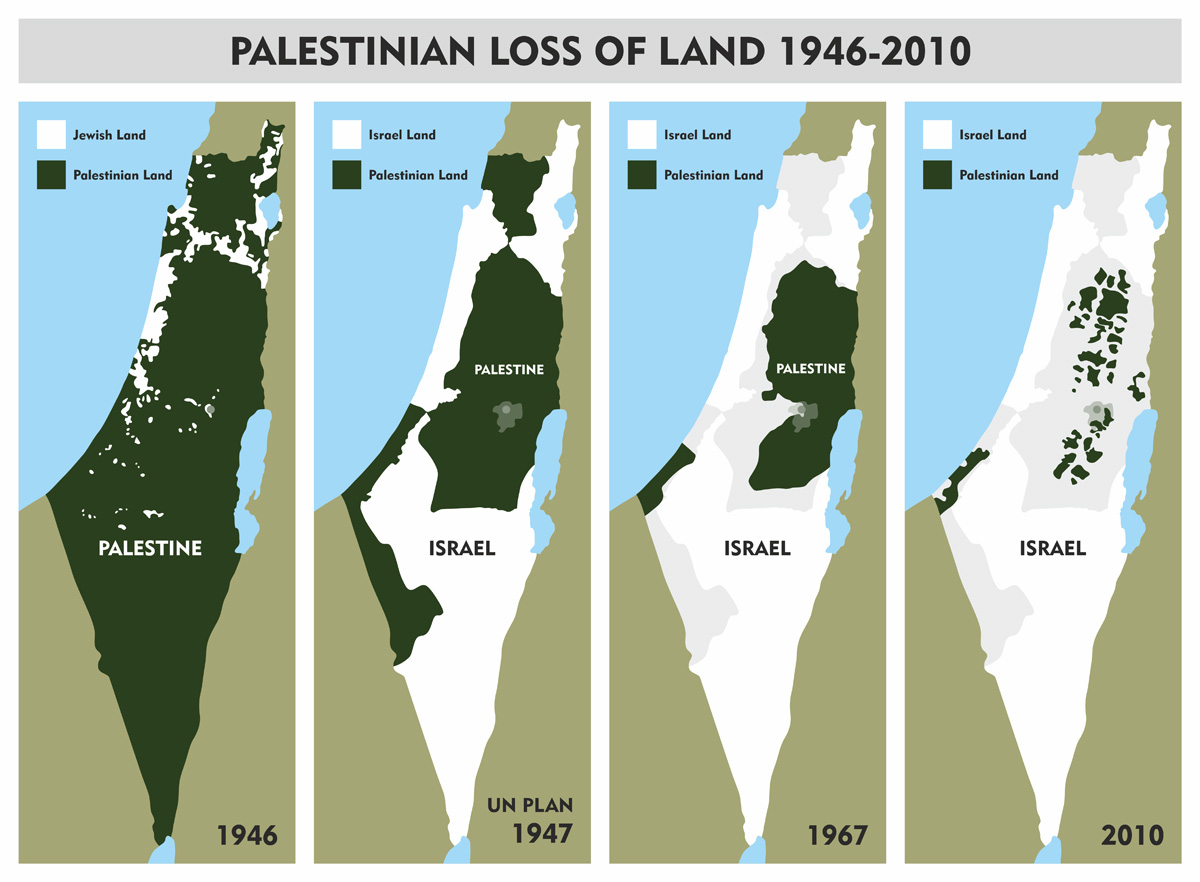 mappa espropriazione terra palestinese