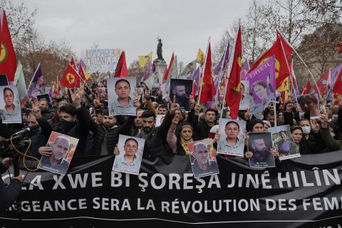 Manifestazione curdi Parigi